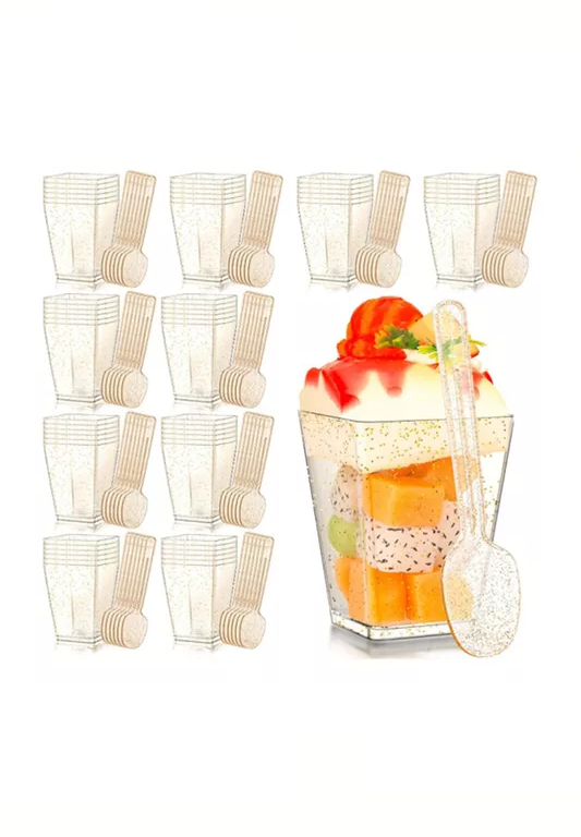 200 Vasos Shot Postres Pocillos Plástico 150ml-2