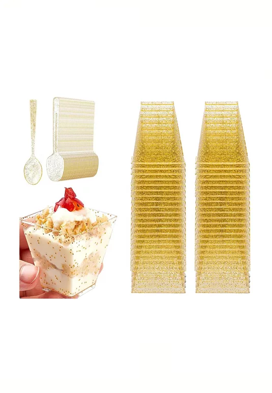 200 Vasos Shot Postres Pocillos Plástico 150ml-3