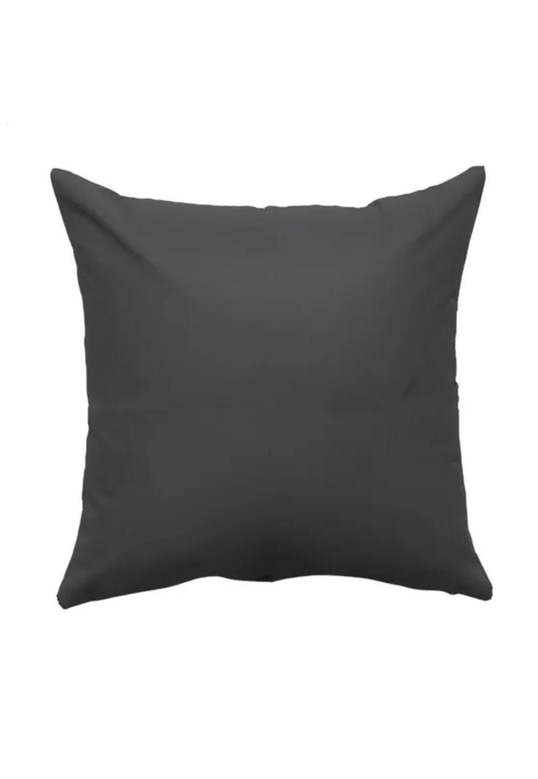 Pack 6 fundas de cojines almohada eco-cuero impermeable 43 cm color gris oscuro-1