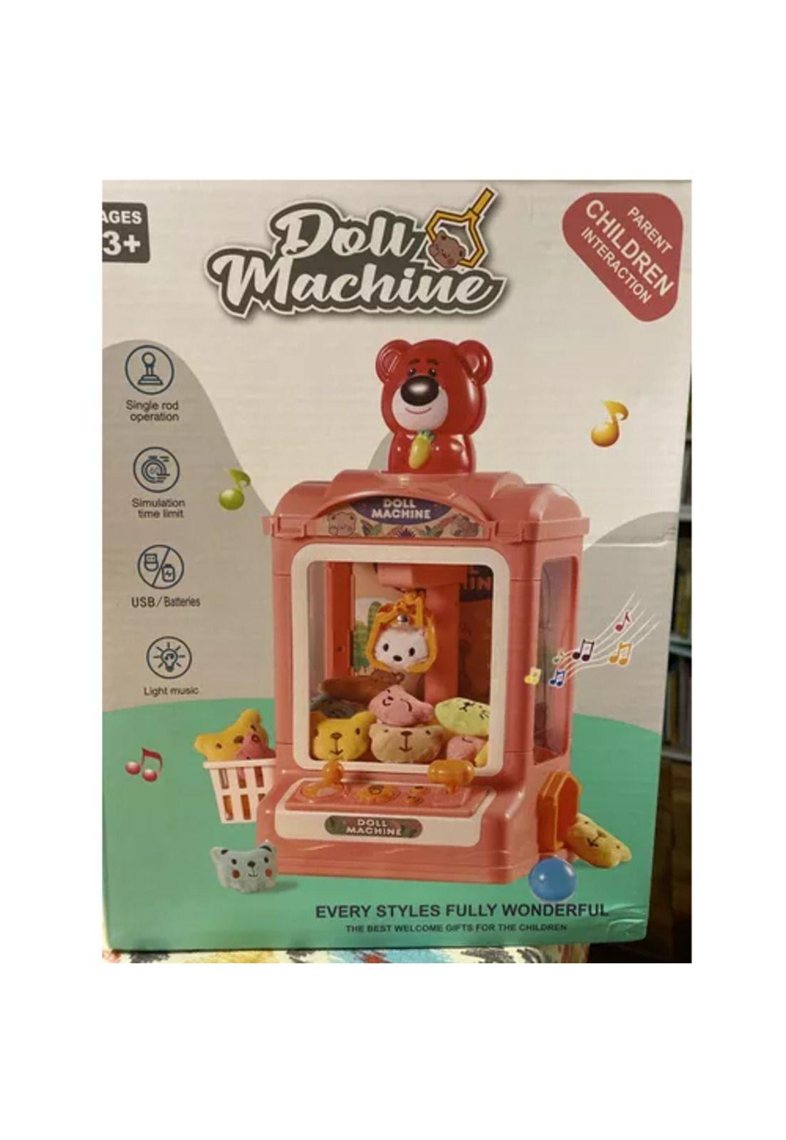 Juguete mini máquina saca peluches, garra de premio-3