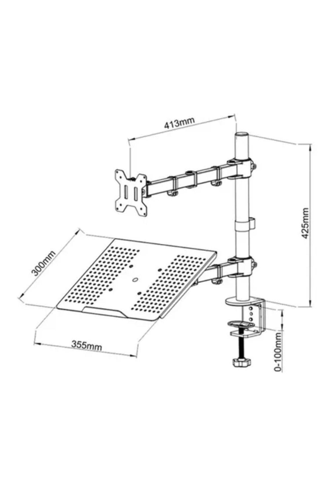 Soporte para monitor y notebook brazo articulado de escritorio-5