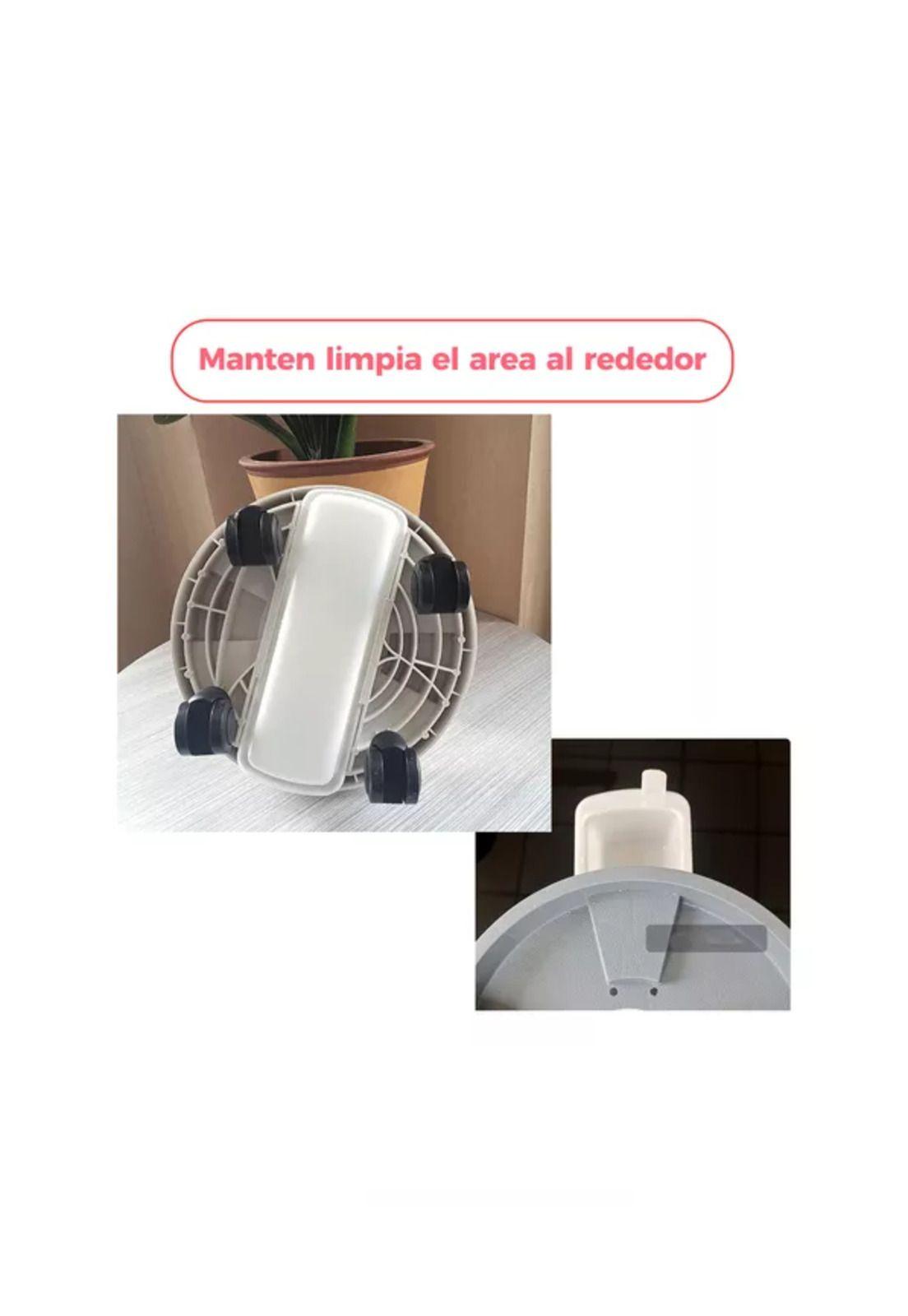 Porta Maceta Base Móvil con Ruedas y Bandeja Drenaje 30cm x 3-5