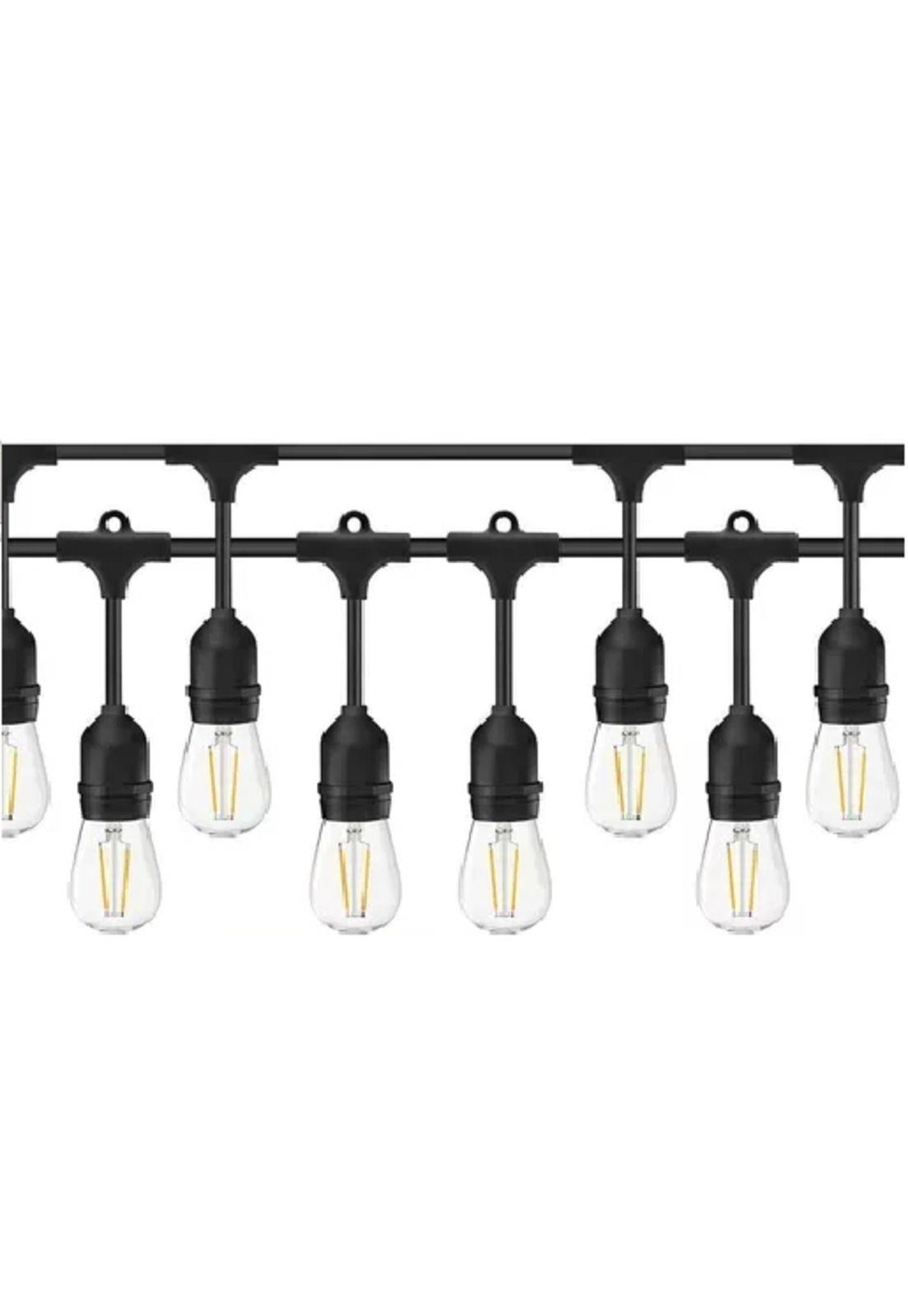 Pack 2 Guirnalda Terraza Exterior Homely Luces Vintage 10m + 10 Ampolletas E27-1