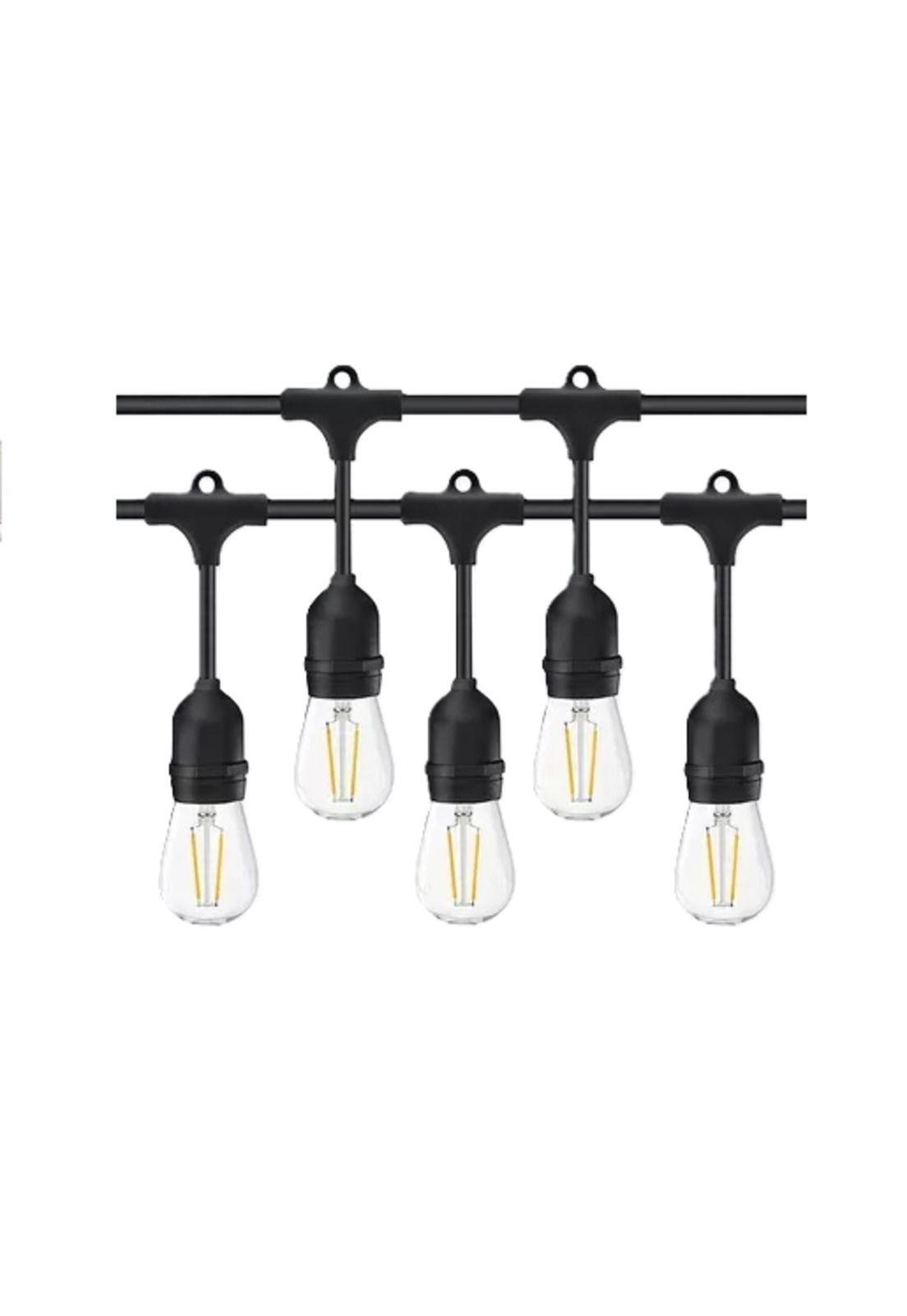 Pack 2 Guirnalda Terraza Exterior Homely Luces Vintage 10m + 10 Ampolletas E27-2