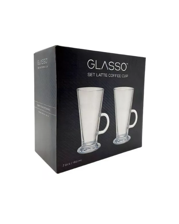 Set 2 Tazas Latte Vidrio 450ml-2