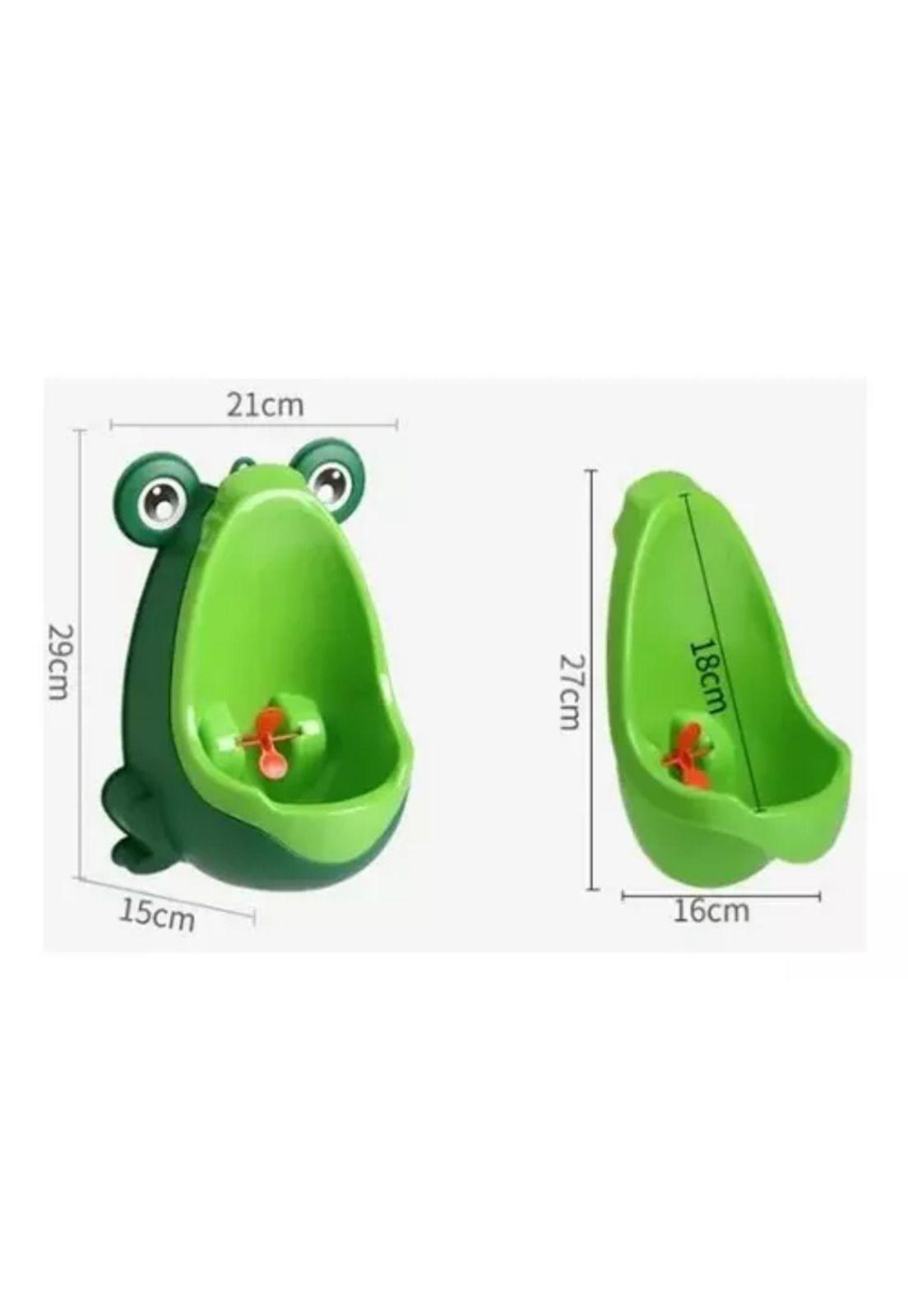 Mingitorio baño entrenador infantil, orinal para niño, rana, color azul-3