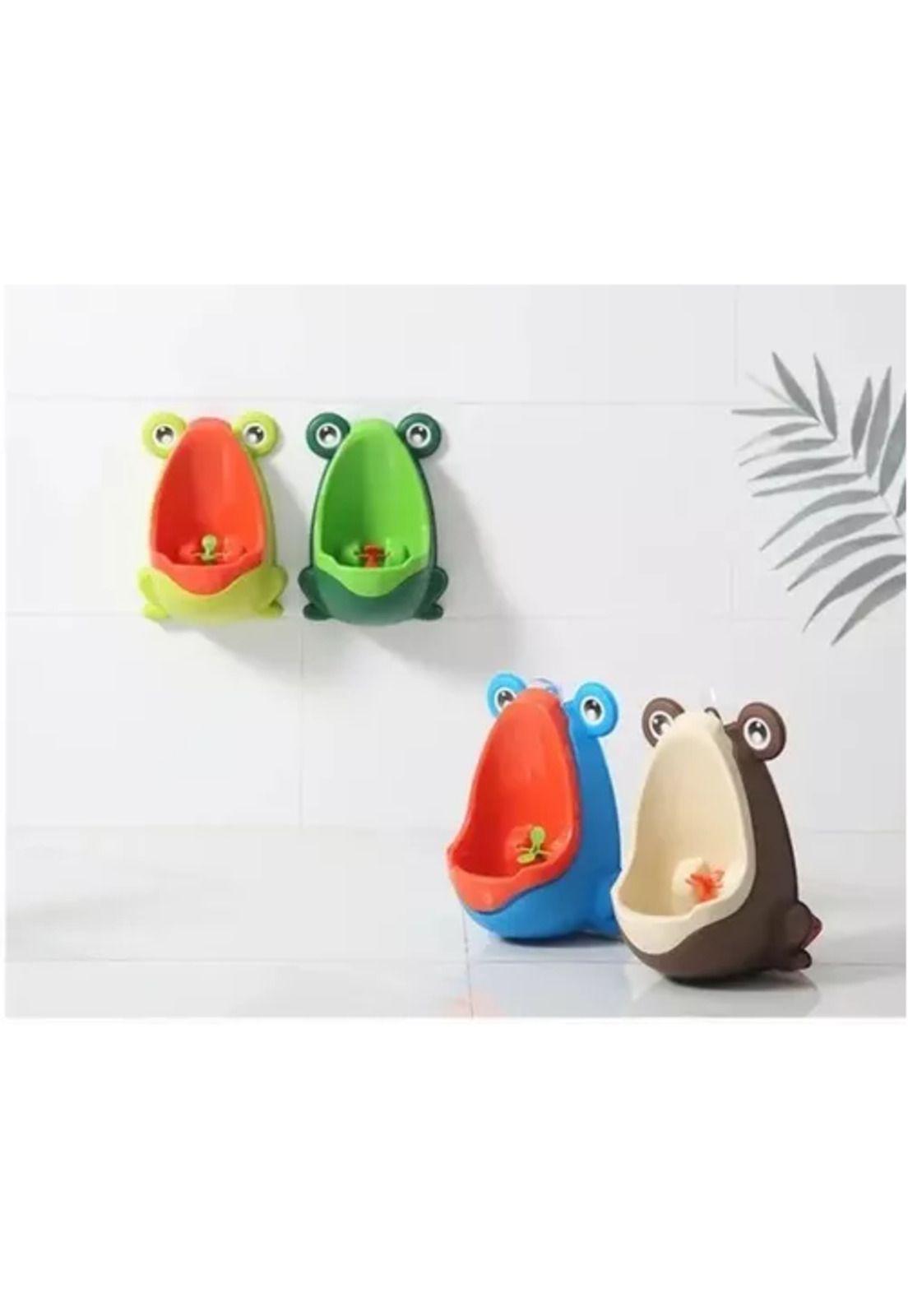 Mingitorio baño entrenador infantil, orinal para niño, rana, color azul-6