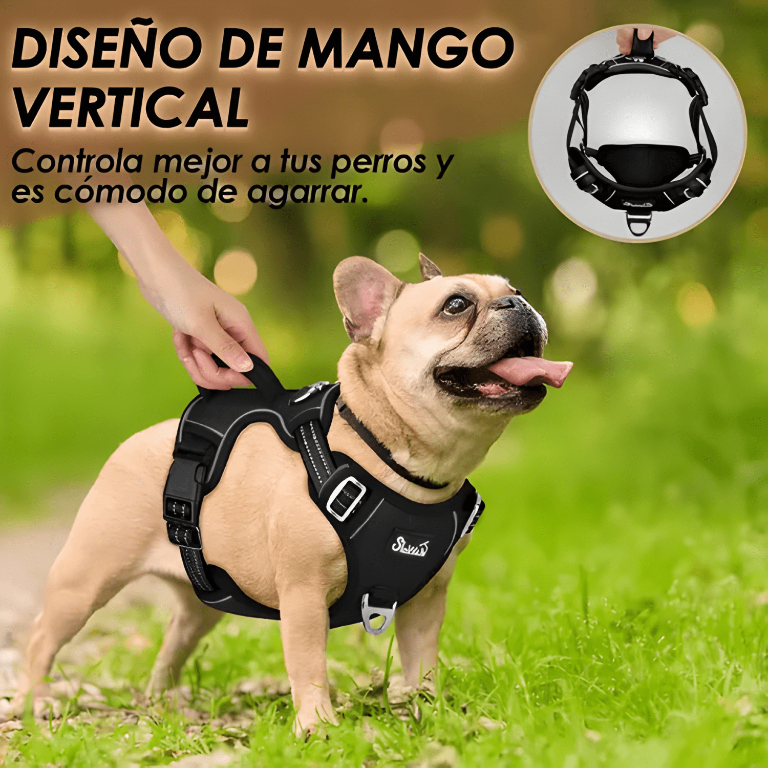 Arnés anti tirones ajustable reflectante para perro s - XL-2