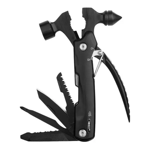 Martillo Multiherramienta 12 en 1 con Mini Alicate Camping-1
