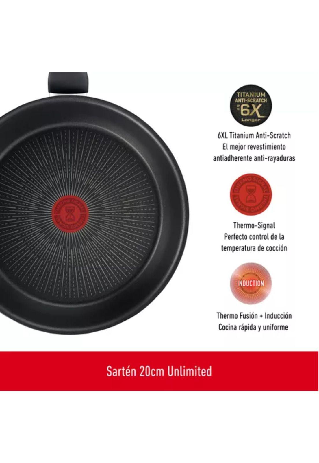 Sartén Tefal G2550702 de 30 cm, Unlimited, color negro-2
