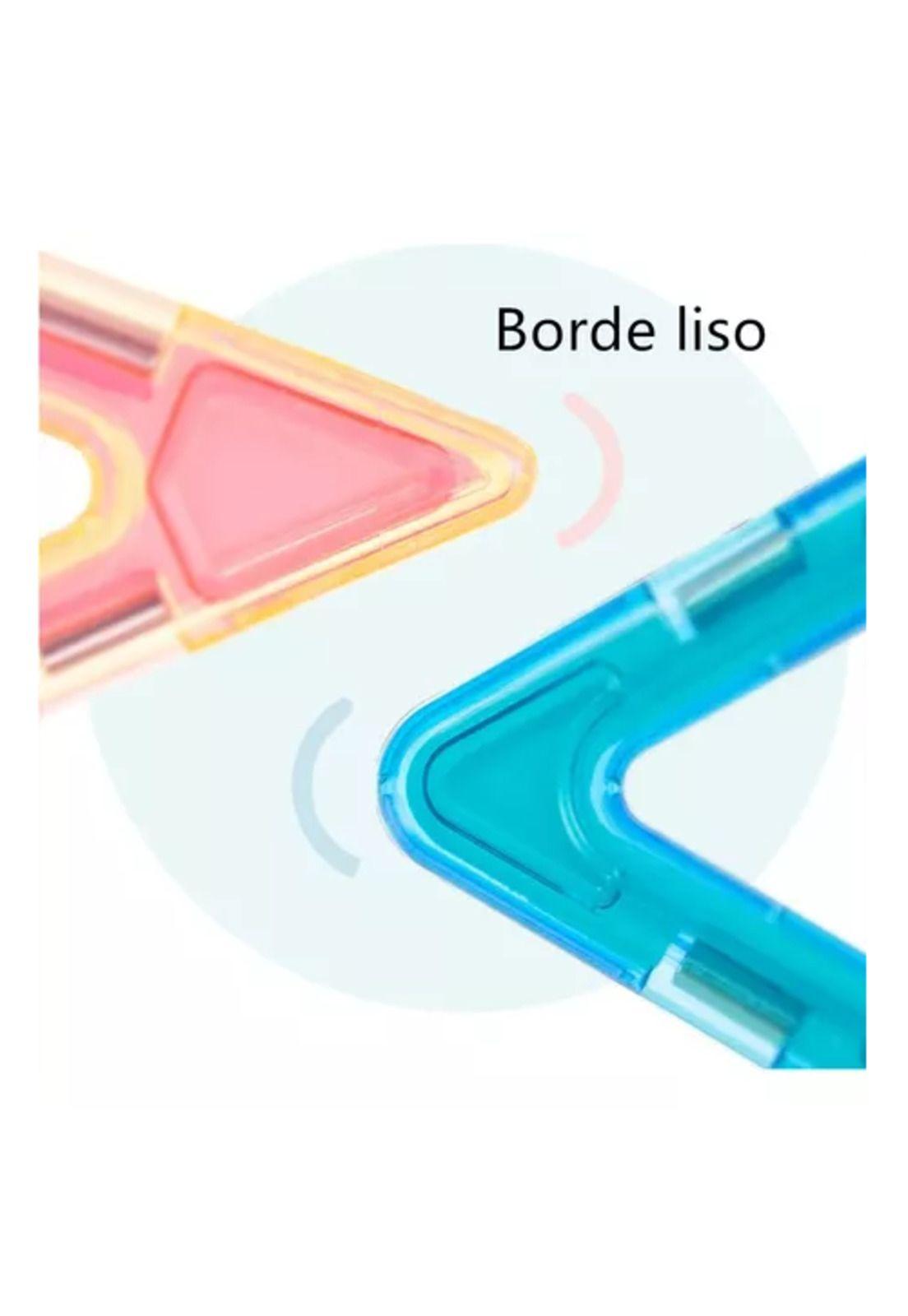 Bloques magnéticos de construcción, 60 piezas, imán multicolor-2
