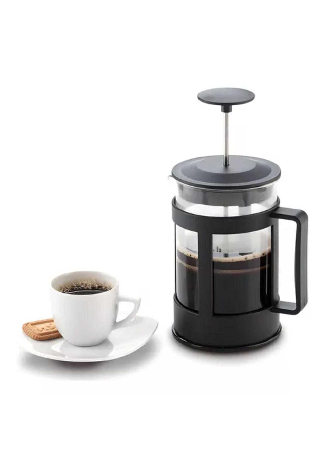 Cafetera prensa francesa manual de café, 600 ml, color negro-2