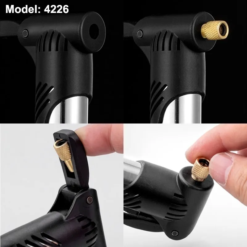 Bombín Bicicleta Rockbros Inflador Portátil Mtb Ruta 100 Psi-3