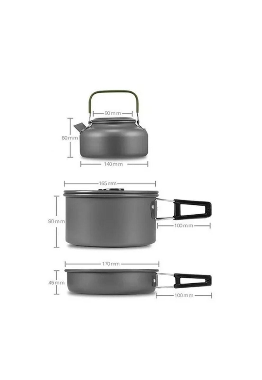Ollas outdoor camping cocinilla color gris-2