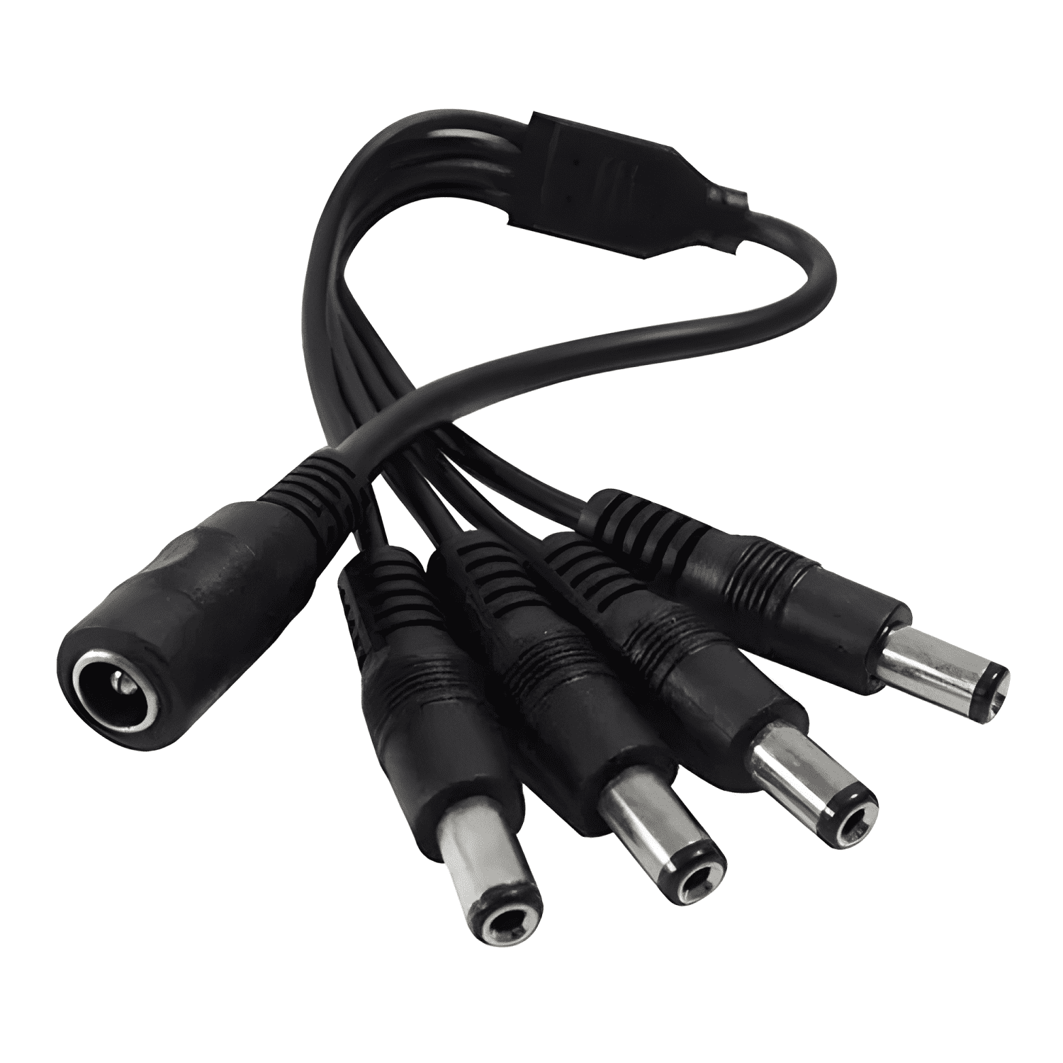 Cctv Cable Poder Splitter 4 Salidas + Transformador 12v-3