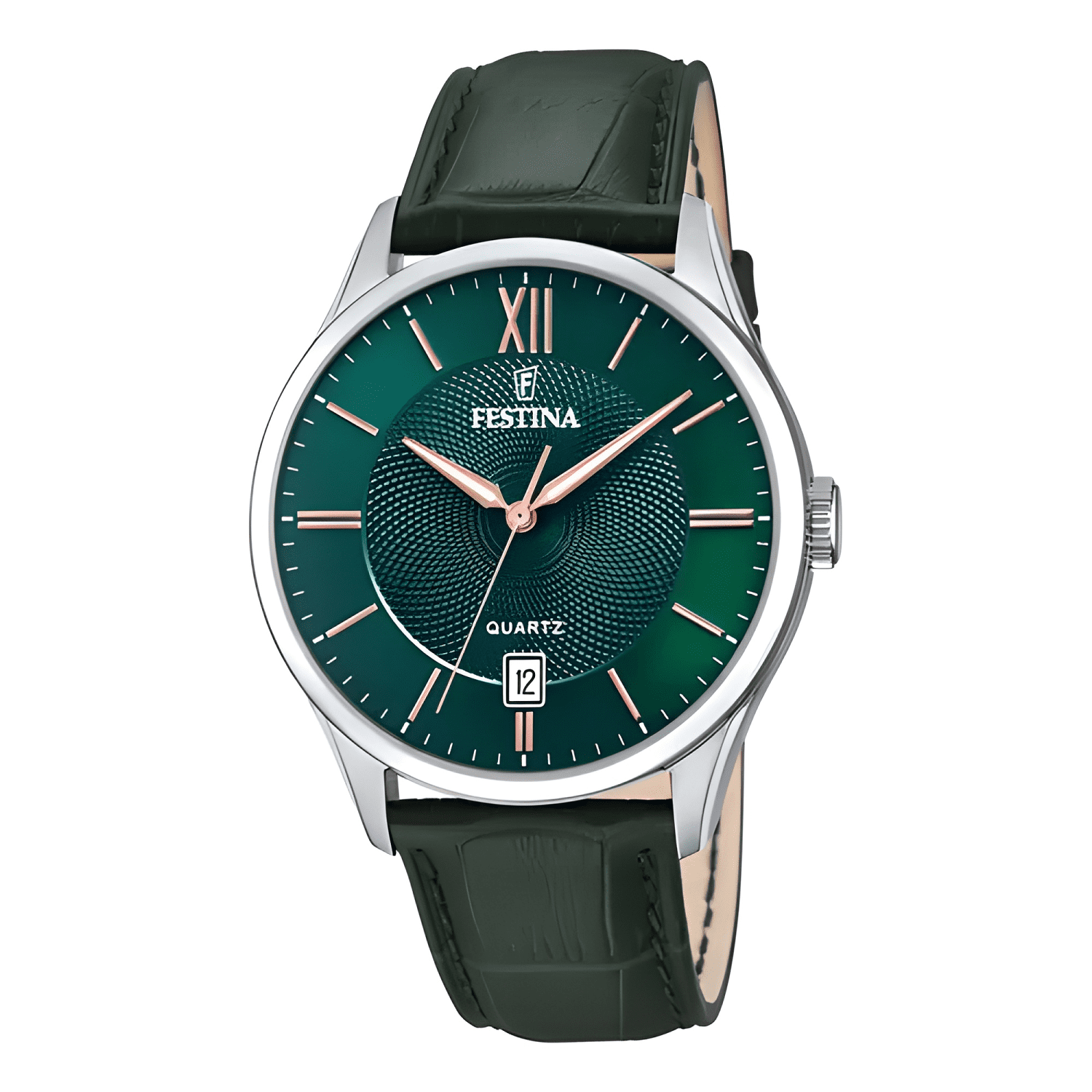 Reloj de hombre festina f20426/7, con correa de cuero-0
