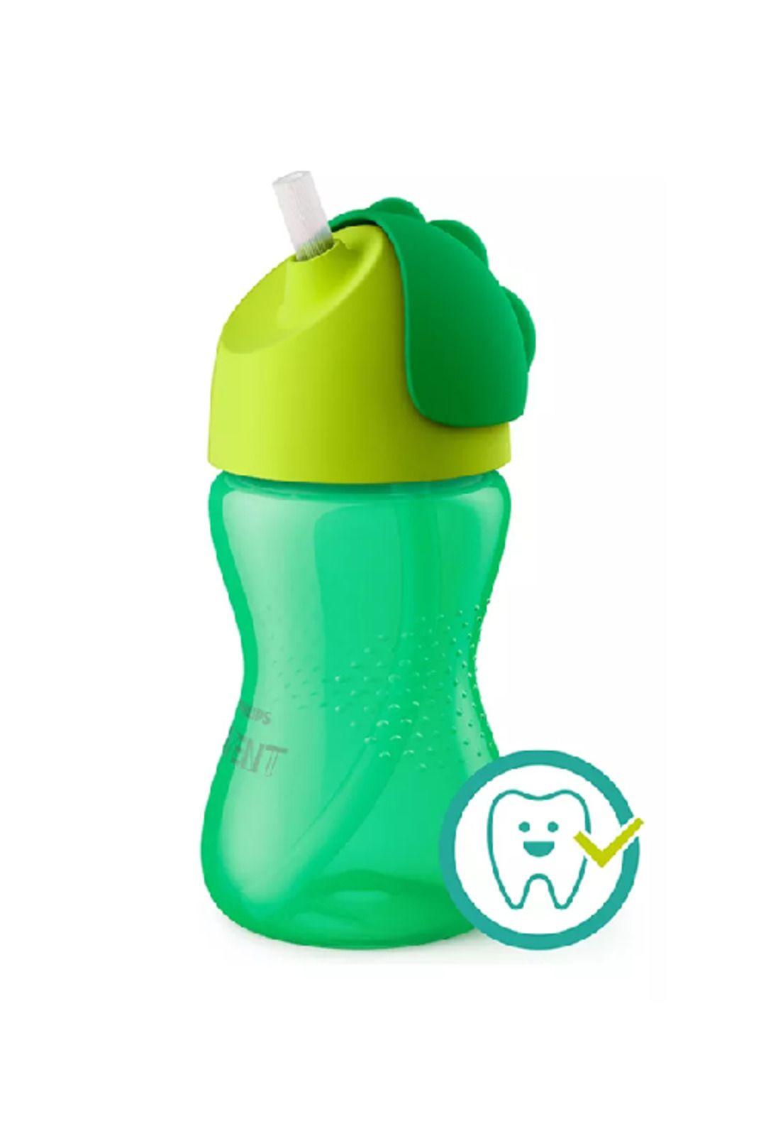 Vaso 300 ml sorbete tapa +12M anti derrame, color verde-1