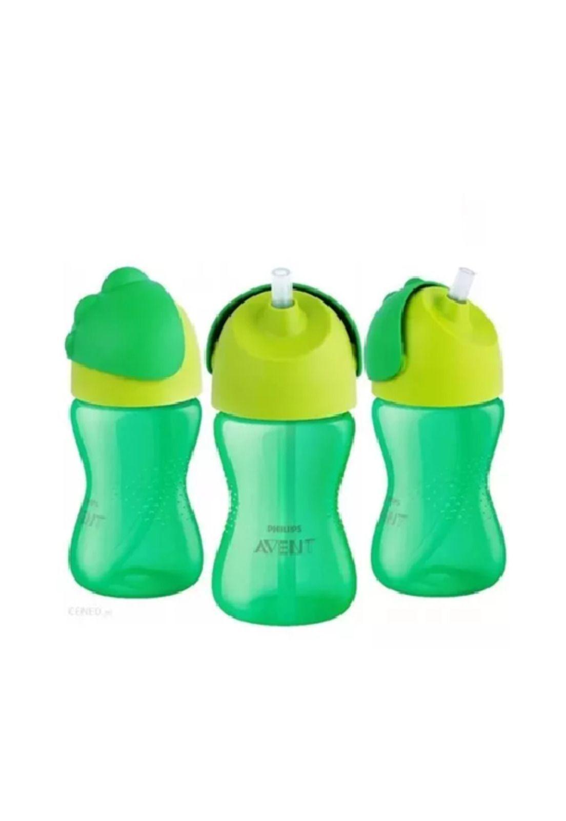 Vaso 300 ml sorbete tapa +12M anti derrame, color verde-3