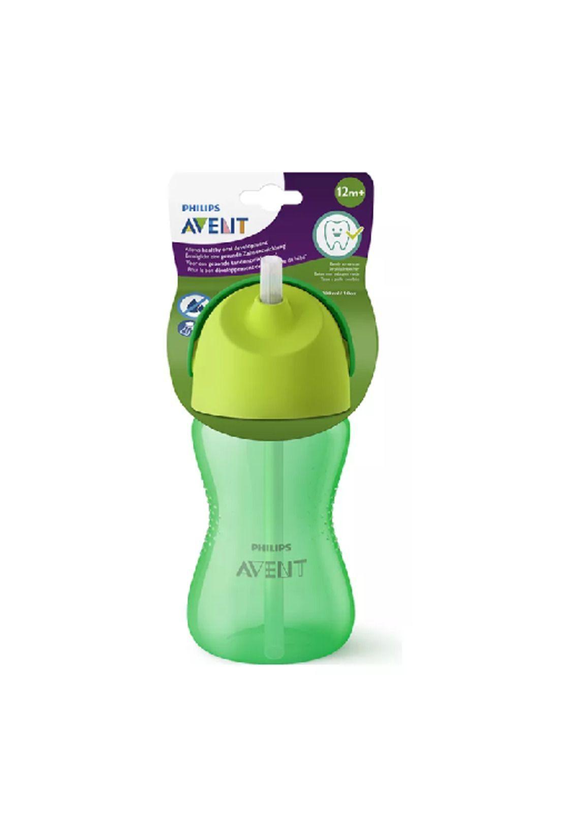 Vaso 300 ml sorbete tapa +12M anti derrame, color verde-4