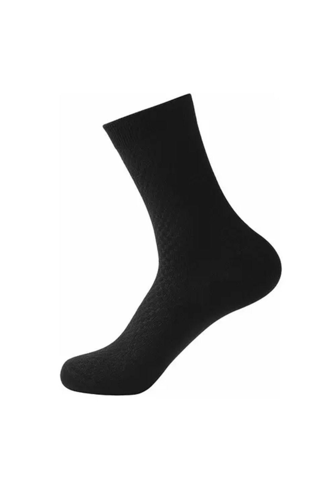 Calcetas deportivas para hombre, 100% algodón, pack de 10 pares, color negro-3