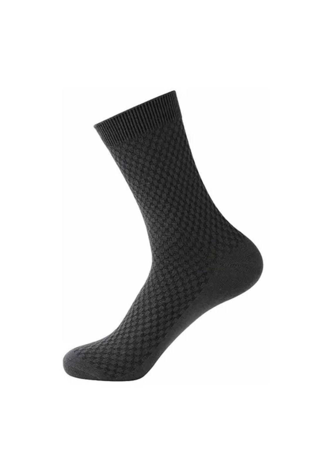 Calcetas deportivas para hombre, 100% algodón, pack de 10 pares, color negro-5