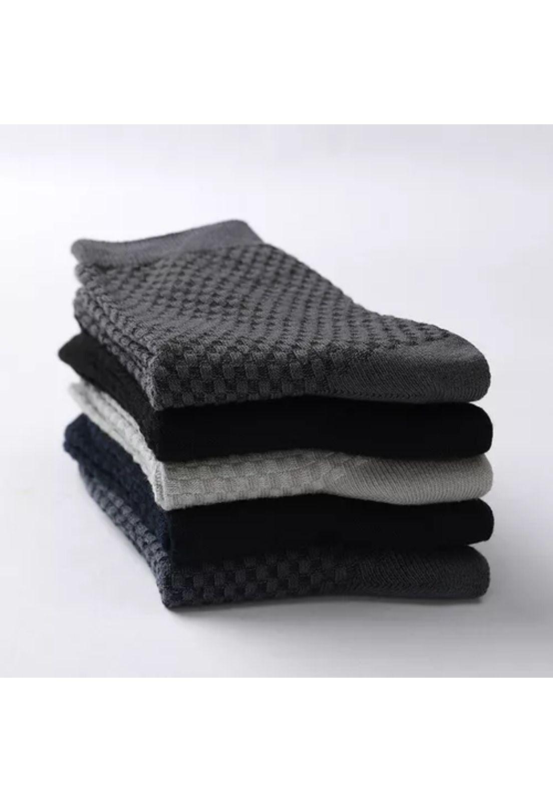 Calcetas deportivas para hombre, 100% algodón, pack de 10 pares, color negro-6