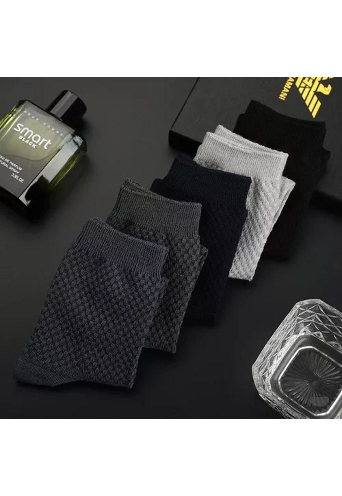 Calcetas deportivas para hombre, 100% algodón, pack de 10 pares, color negro-7