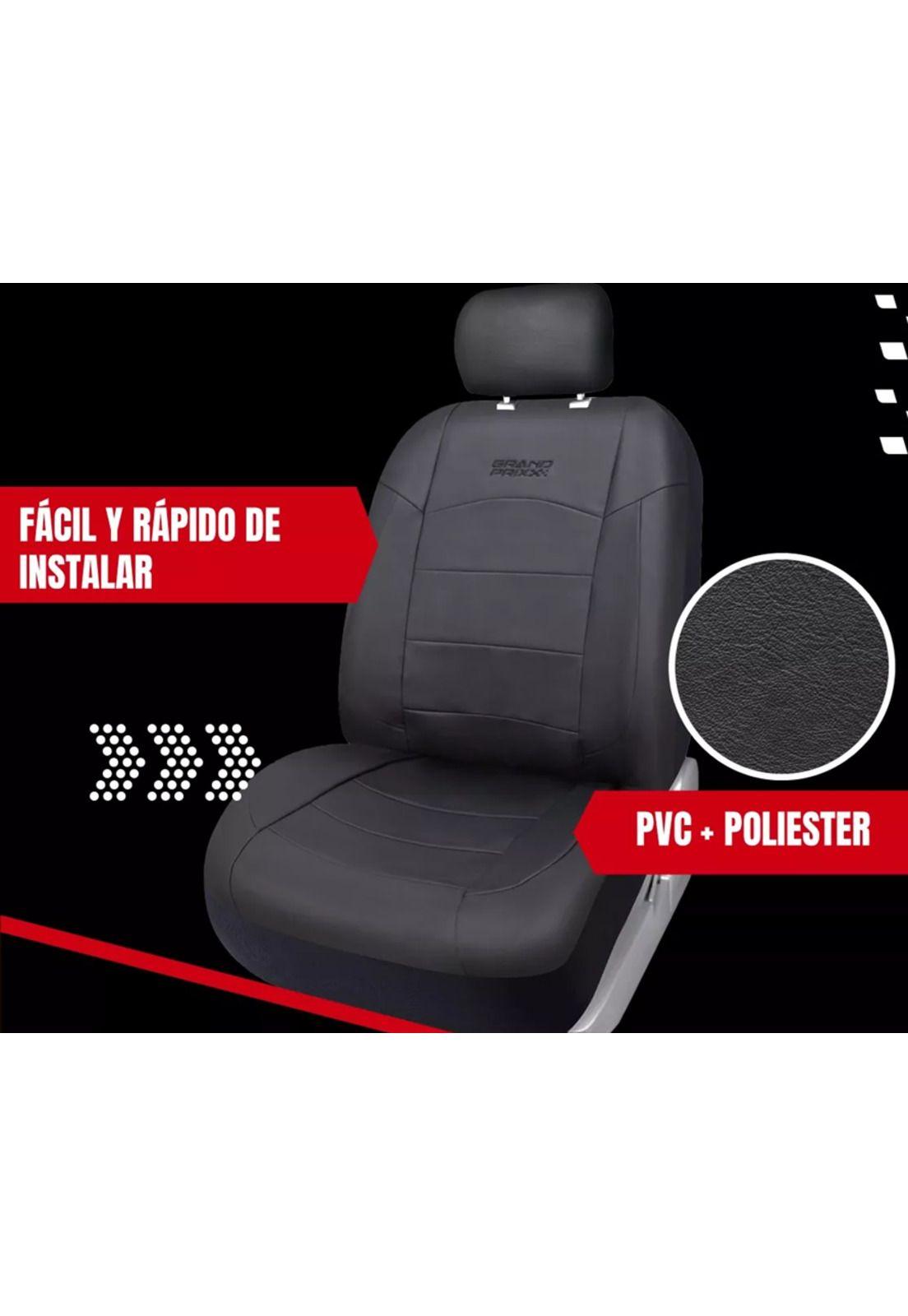 Funda cubre asiento para auto universal ecocuero Grand Prix-3