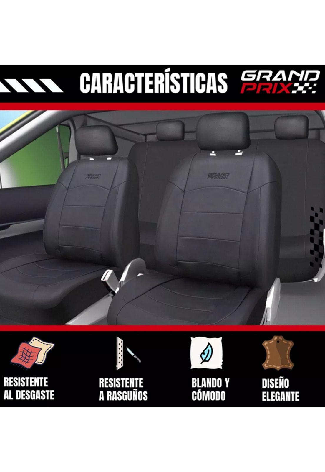 Funda cubre asiento para auto universal ecocuero Grand Prix-4