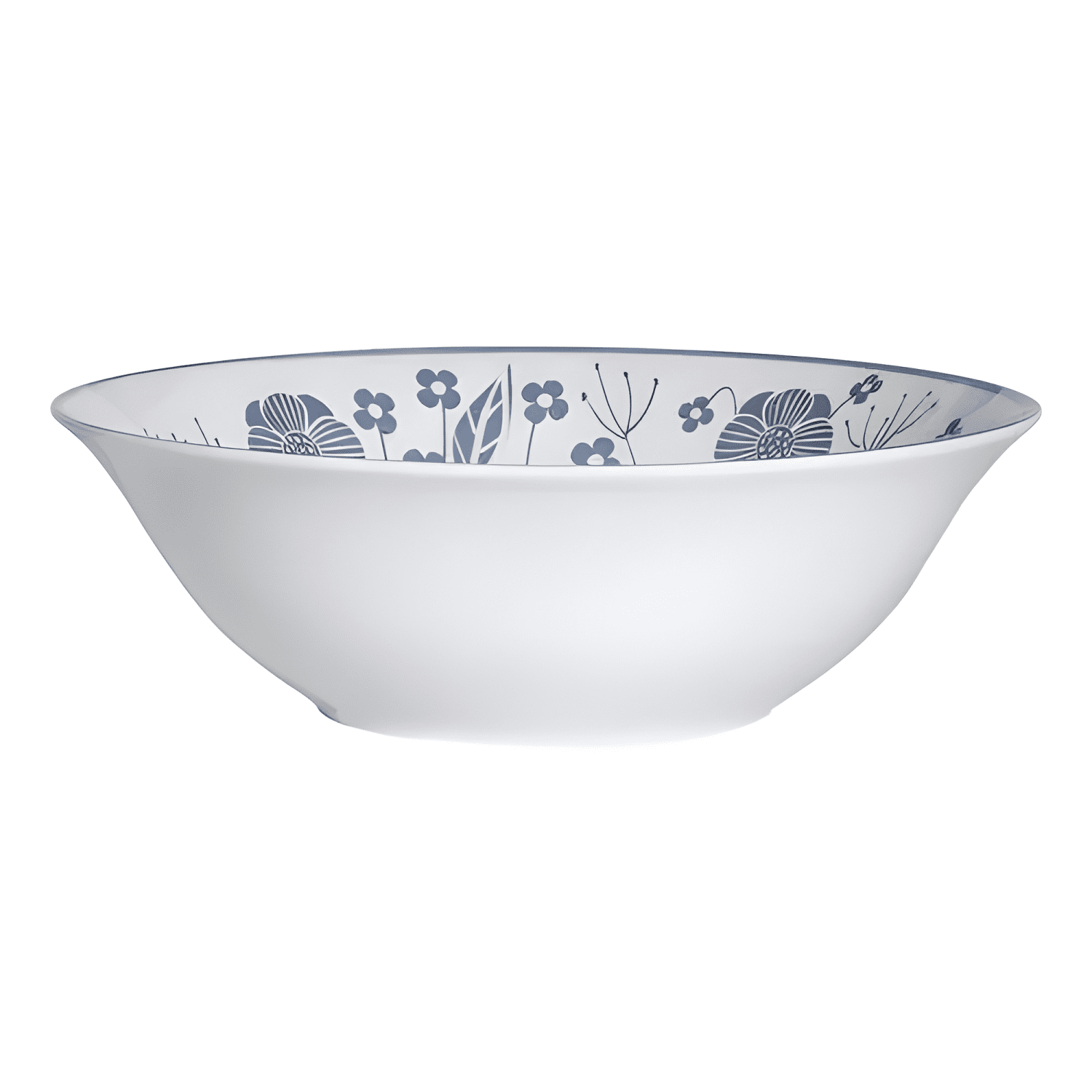 Juego de vajilla 30 piezas de porcelana diseño floral Azul-3