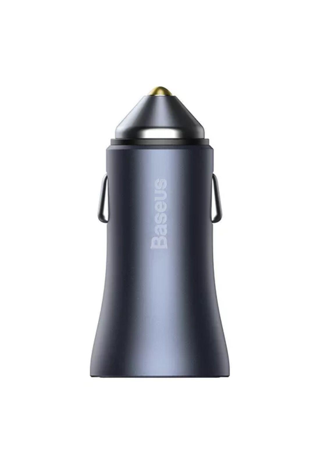 Cargador doble USB/tipo C 40W + cable tipo C 5A 1m gris Baseus-2
