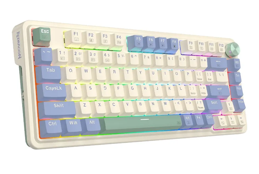 Teclado Redragon español latino pastel rgb-1