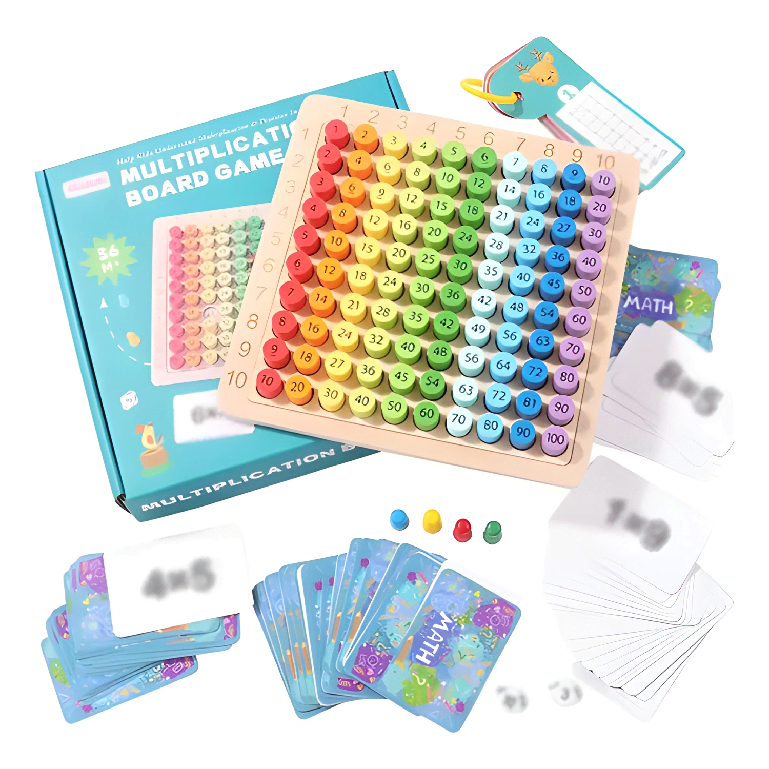 Tablero didactico tabla de multiplicar juego montessori #16-0