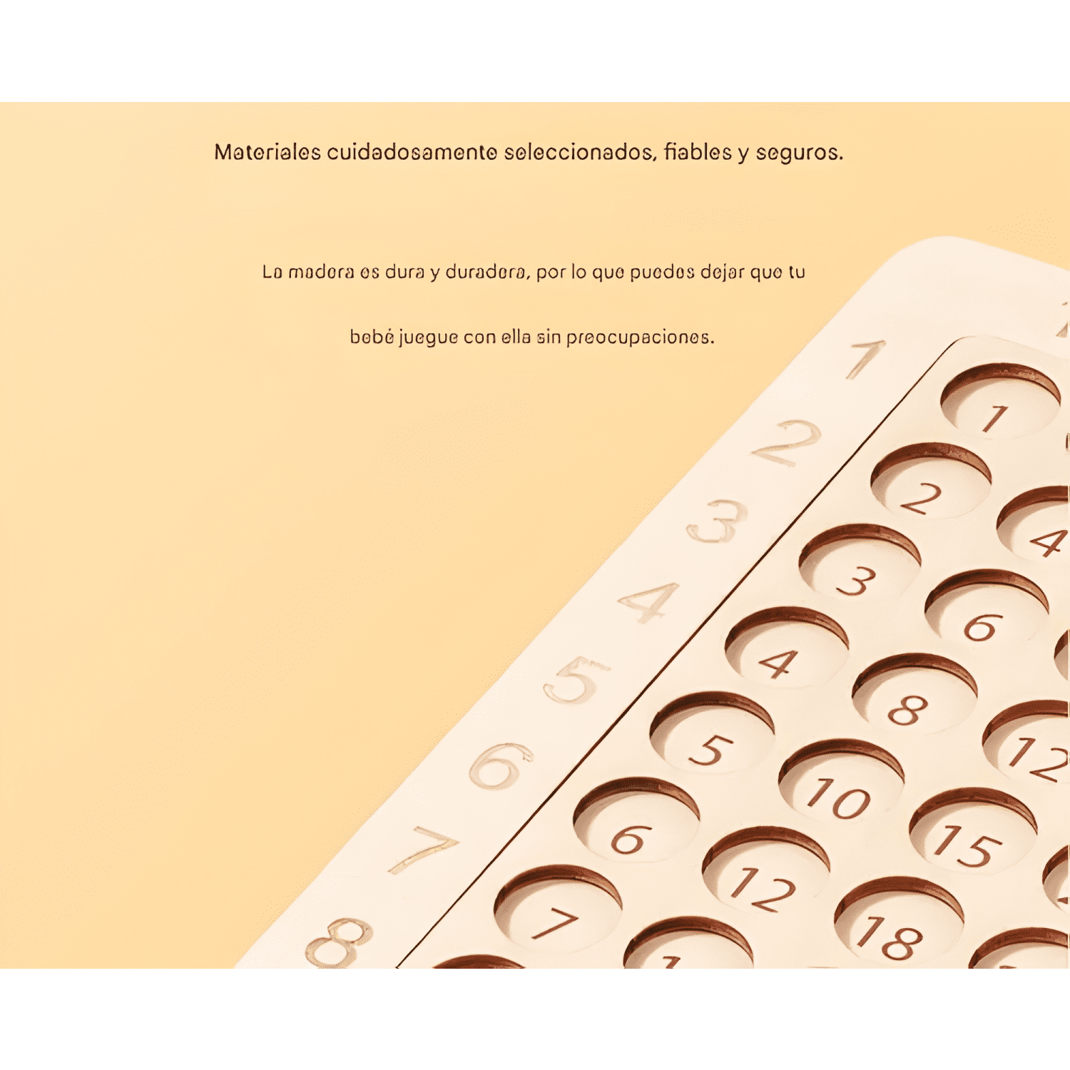 Tablero didactico tabla de multiplicar juego montessori #16-1