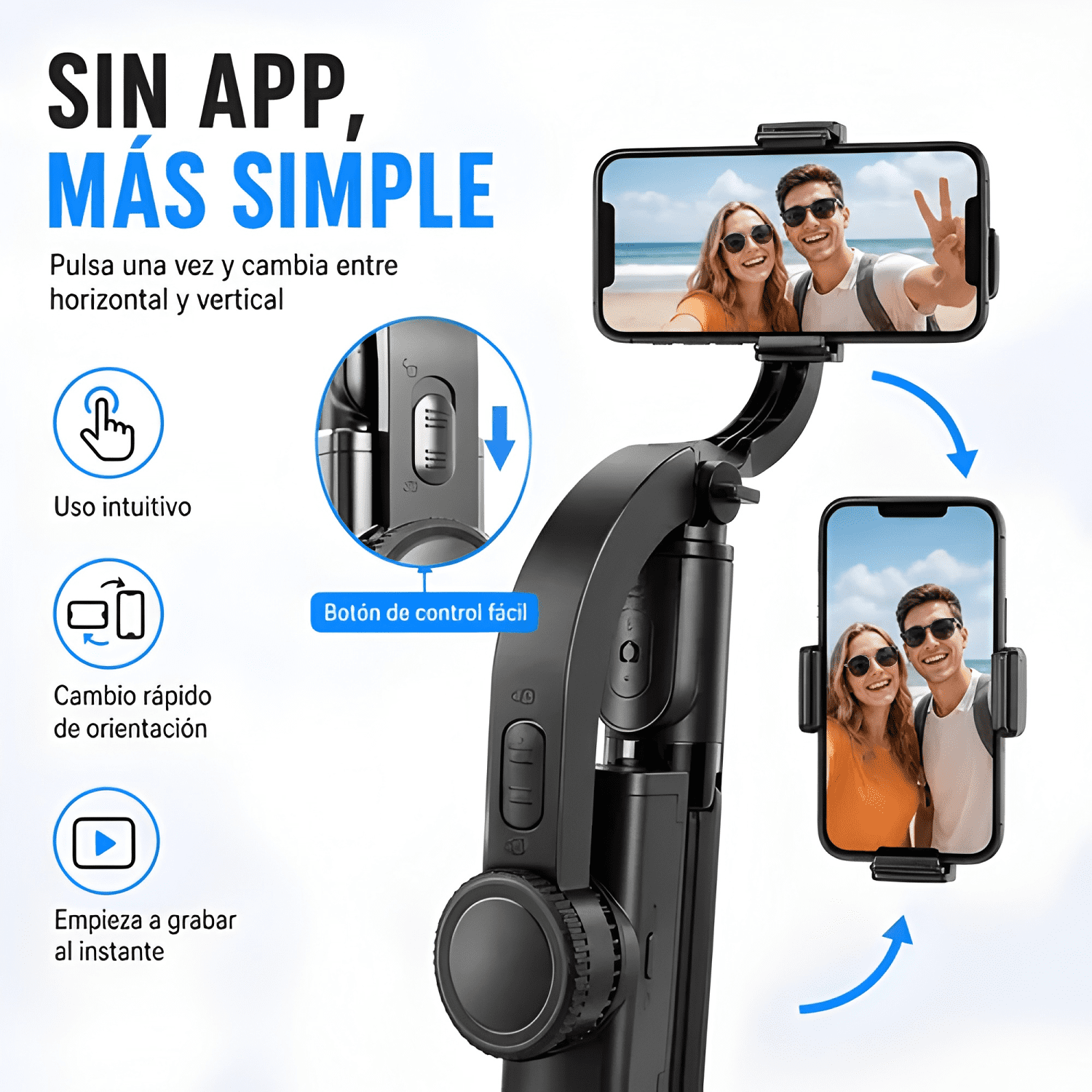 Estabilizador Celular Gimbal L08 Selfie Stick, Tripode/mando-2