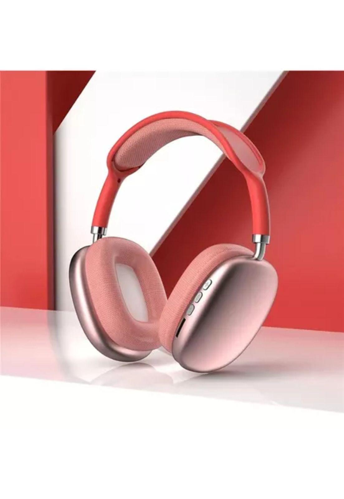 Auriculares gamer inalámbricos P9 Plus rojo-3