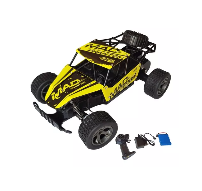 Auto a control remoto 24g escala 118 amarillo-1