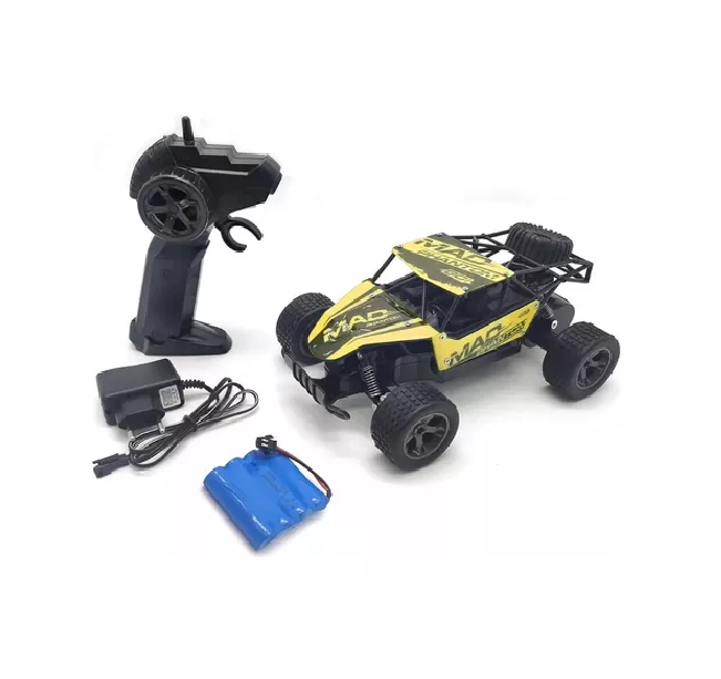 Auto a control remoto 24g escala 118 amarillo-2
