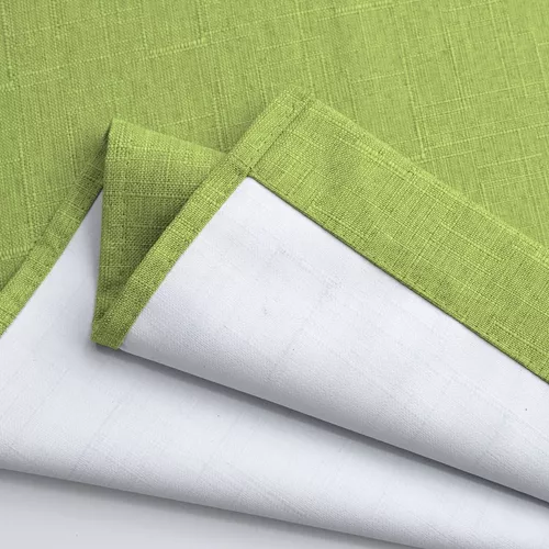 Cortina Lino Con Blackout Engomado Térmica 140x220 Verde-2