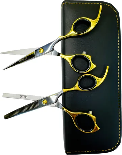Set tijeras Wahl 6'' filo navaja + esculpidora-1