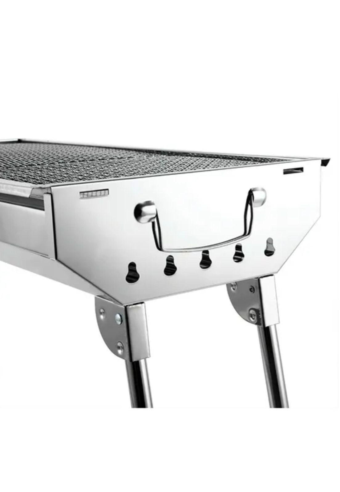 Estufa parrilla plegable portátil para asado-0