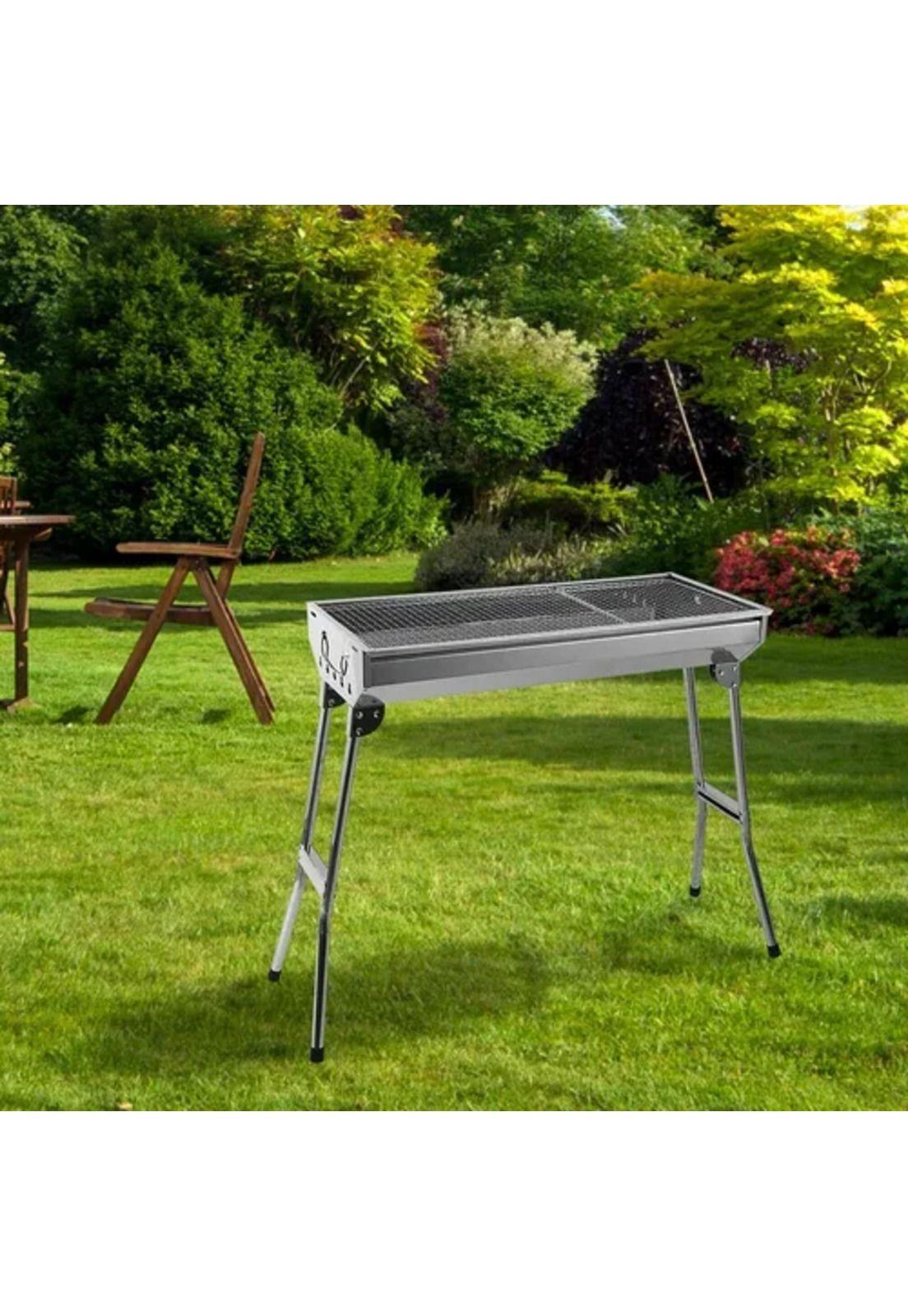 Estufa parrilla plegable portátil para asado-3