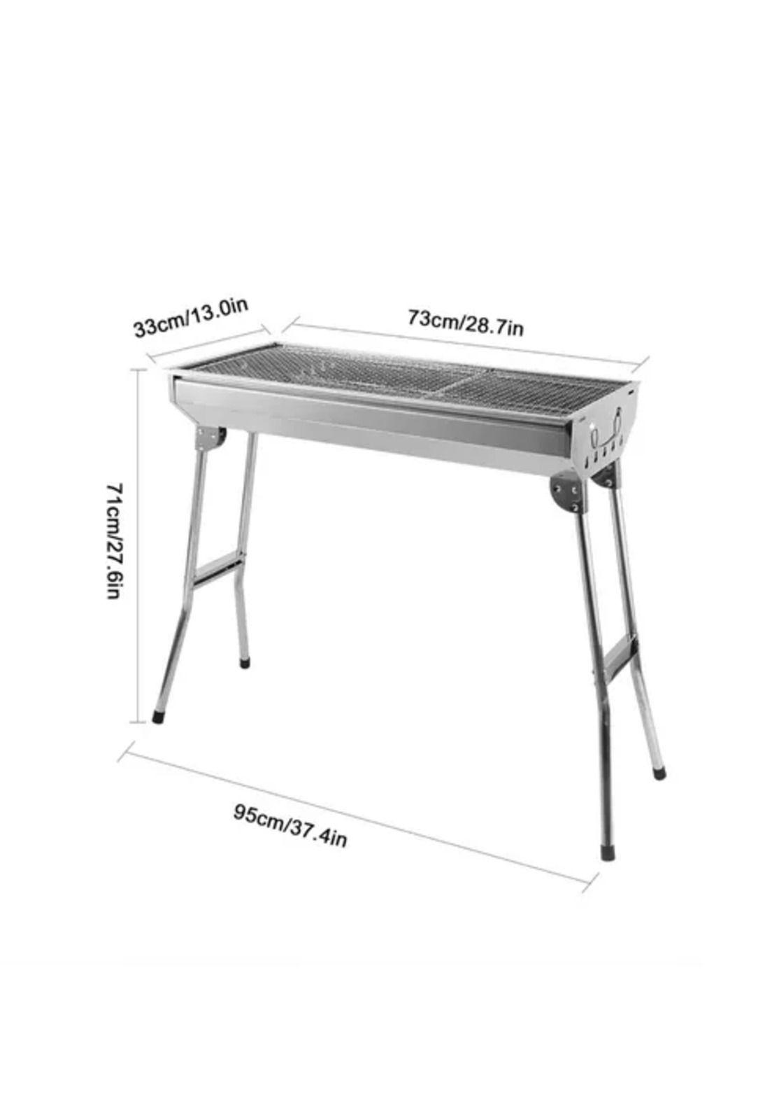 Estufa parrilla plegable portátil para asado-4
