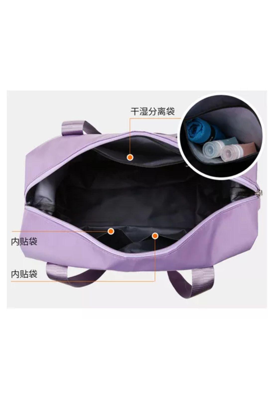 Bolsa de gran capacidad para viajes, hombres y mujeres, deportes, color rosa-4