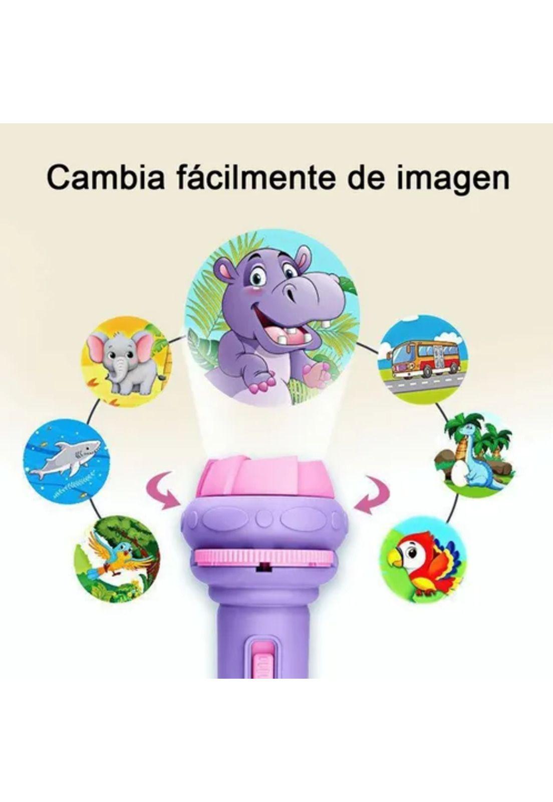 Proyector linterna educativo azul para niños-4
