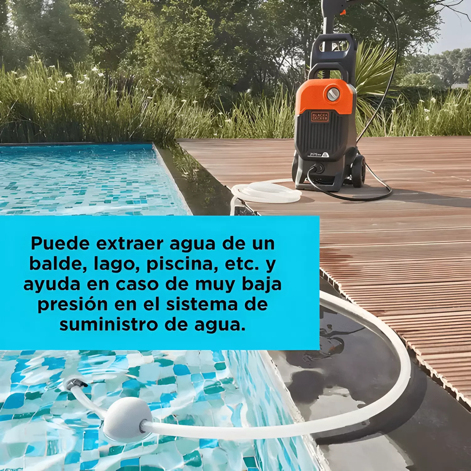 Hidrolavadora Alta Presión 2175PSI BLACK+DECKER Naranja #10-4