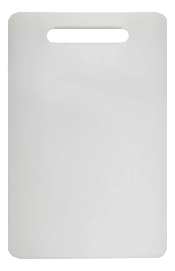 Tabla De Cortar De Plástico Con Asas Material Pp Seguro37x23 Color Blanco Rectangular-0