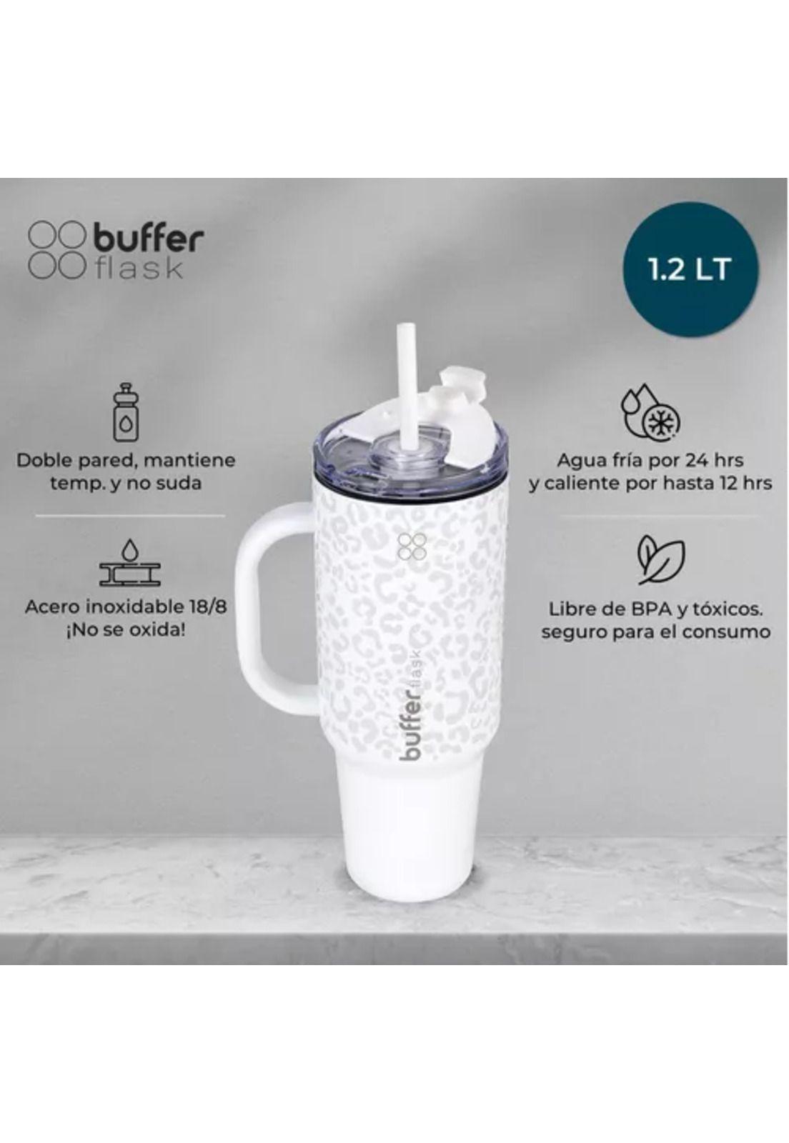Vaso térmico mug Buffer, 1.2 L, acero inoxidable, frío y calor-1