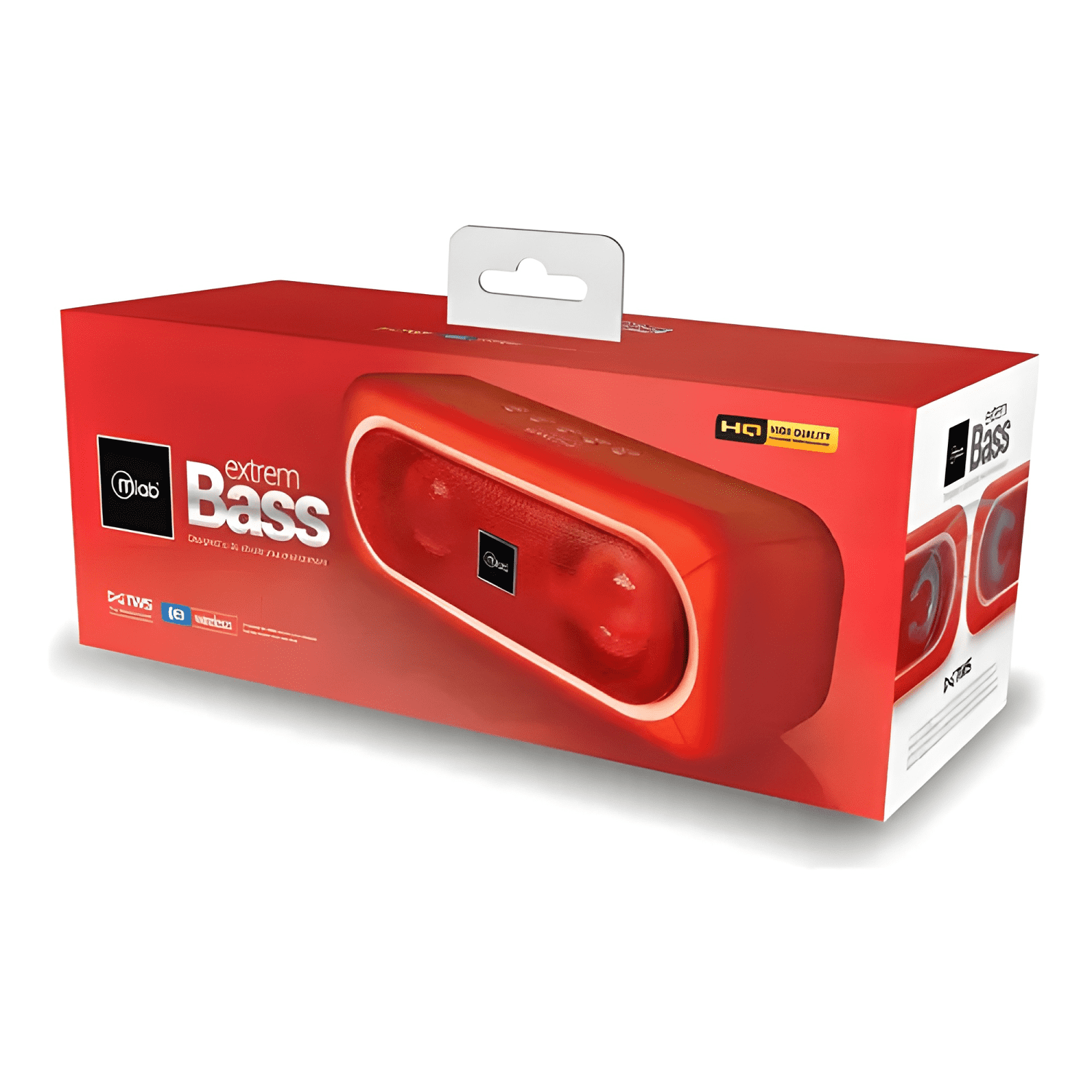 Parlante bluetooth extrem bass tws 8908 Rojo-3