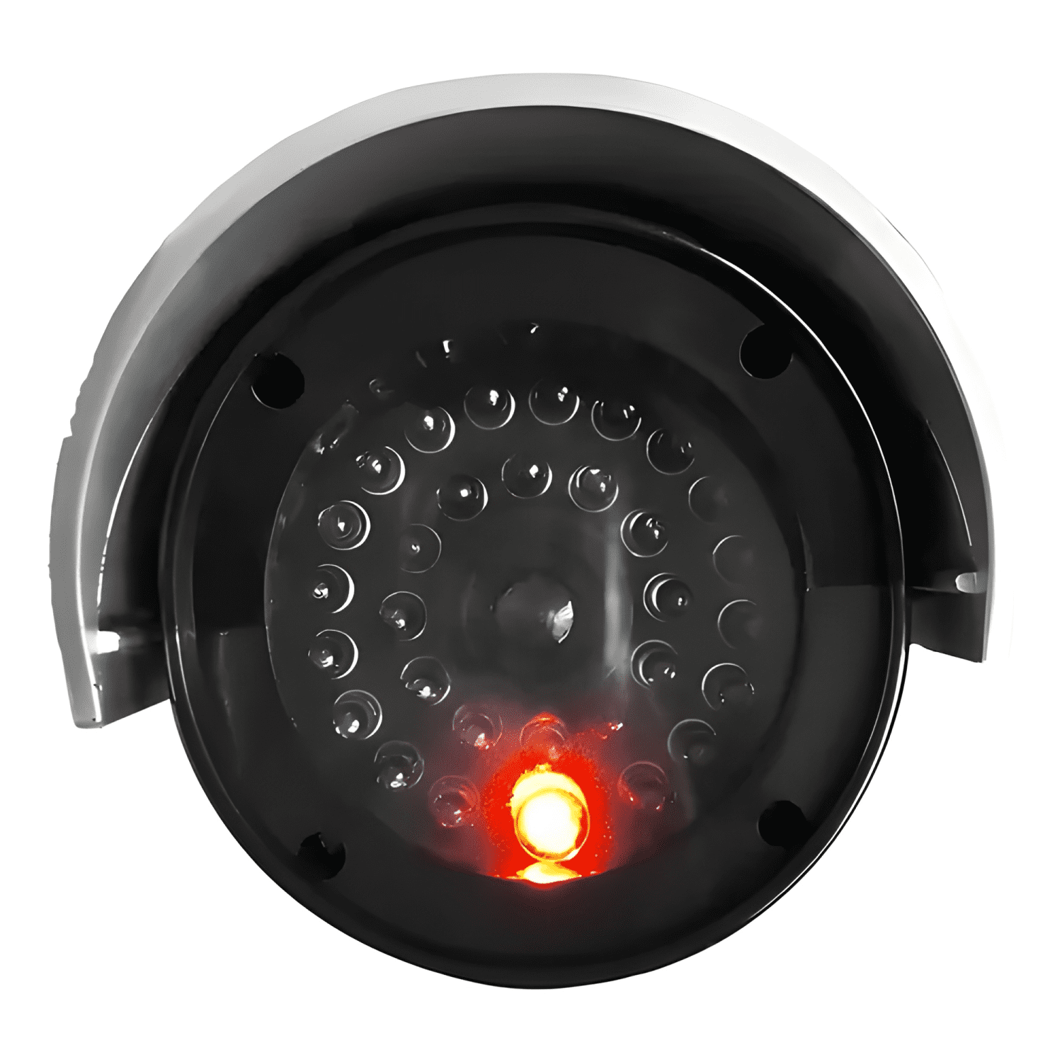 Cámara Falsa Domo CCD LED Simulación Seguridad 12cm X Rojo-3